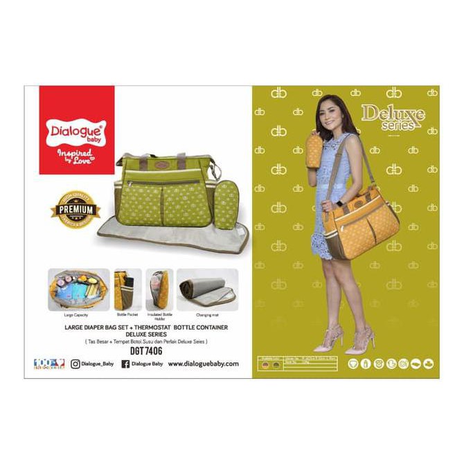 Dialogue Baby Tas Besar Perlengkapan Bayi DGT-7406 Deluxe Series - Cokelat