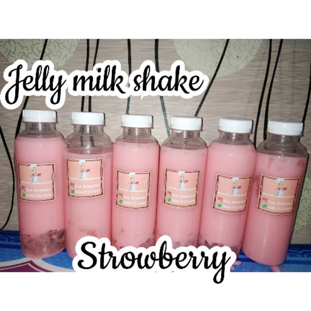 

Jelly milk shake strowberry