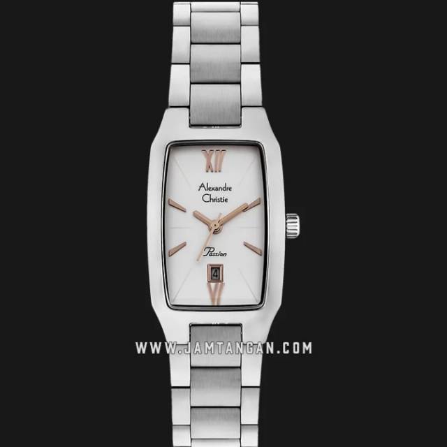 Alexandre Christie AC 2455 LD BSSSLRG Passion Ladies Silver Dial Stainless Steel