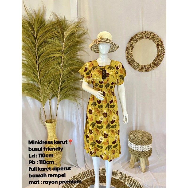 Daster rayon kerut Zeeana