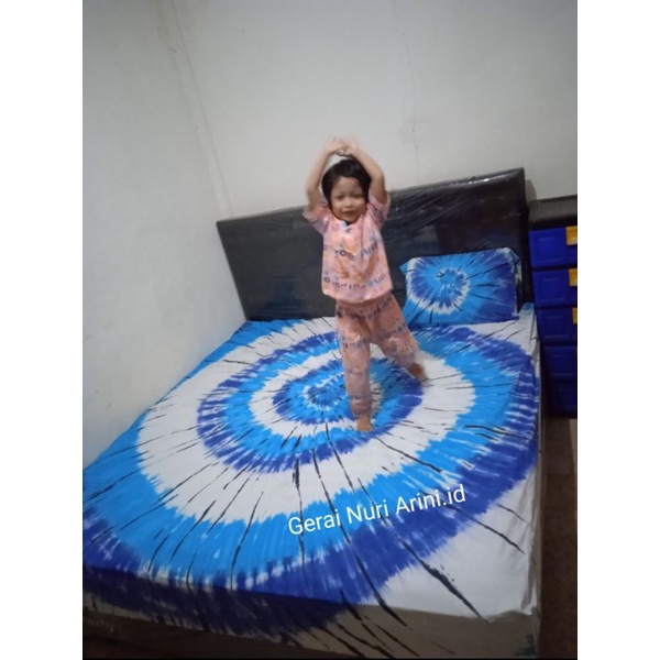 Seprai Bali Katun Lokal( Bisa COD)/Seprai Tie Dye/Seprai Terlaris ukuran 120x200,140x200