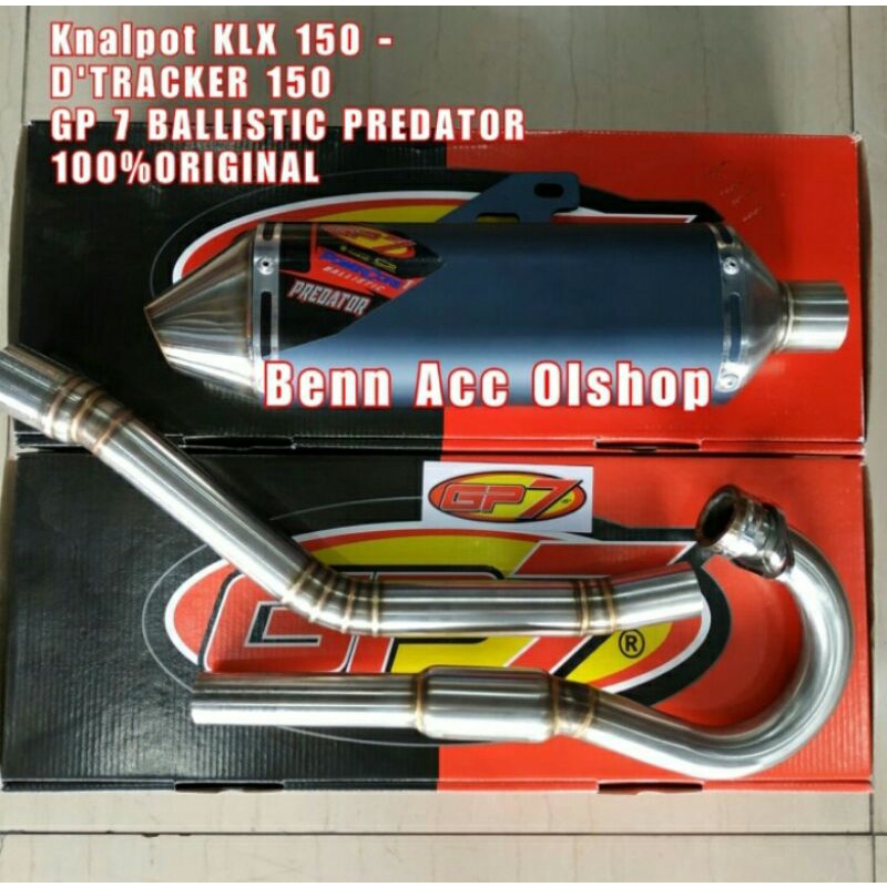 Knalpot GP7 KLX D'TRACKER SERI BALLISTIC PREDATOR 100% ORIGINAL