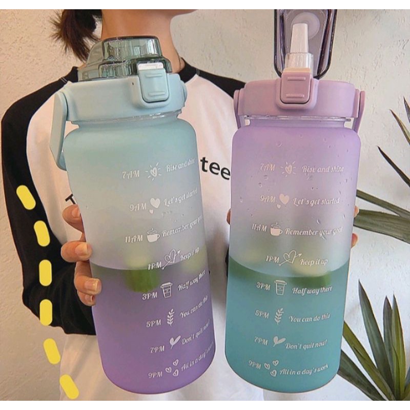 Botol minum 2000ml / Botol minum viral korea