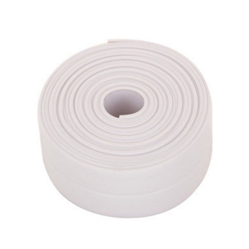 Mildew Sealing Strip Sticker PVC Dapur Kamar Mandi 3.2m 3.8cm PUTIH