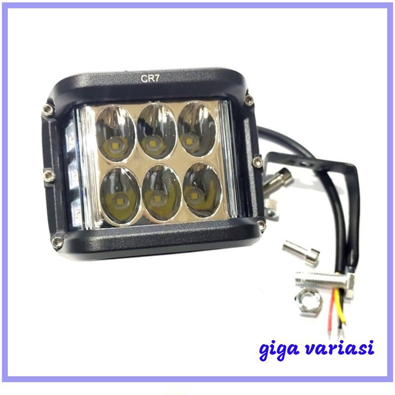 Promo LAMPU TEMBAK 4306 CR7 BLUE DC 12-30V-36W bisa COD