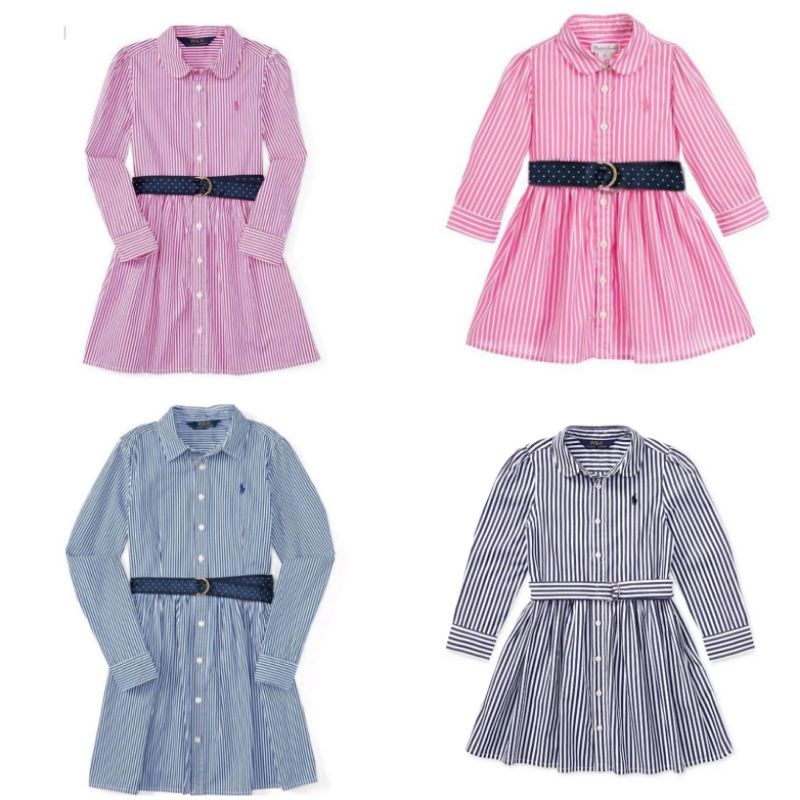 DRESS ANAK R*LPH LAUREN/POLO LENGAN PANJANG