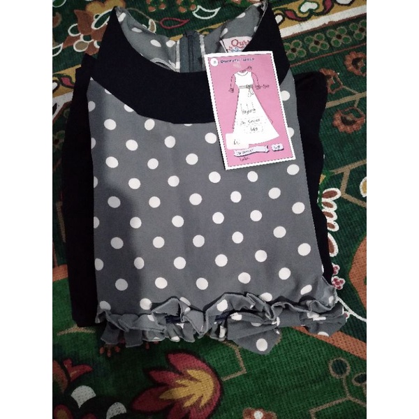 Jubah/Gamis Akhwat Set Jilbab  Safar 11 thn