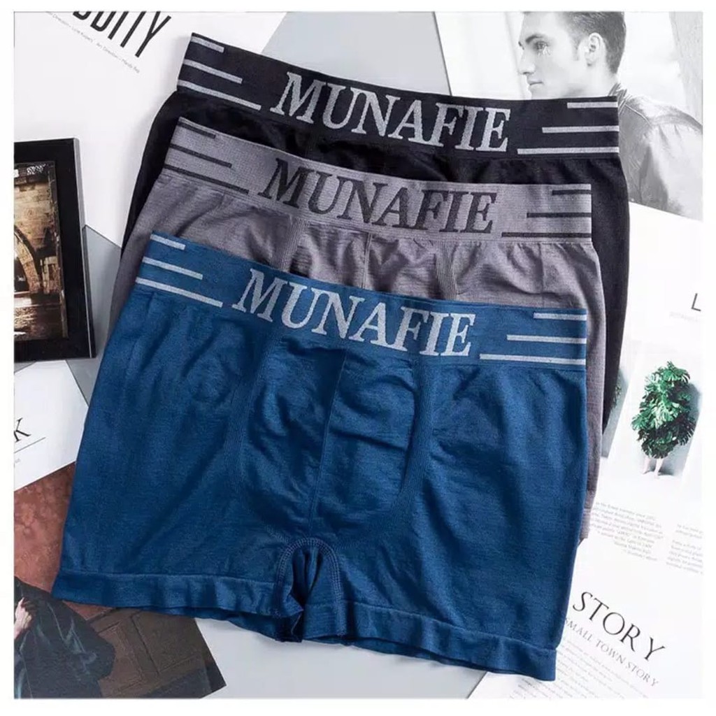 BOXER CELANA DALAM MUNAFIE PRIA  MAN UNDERWEAR