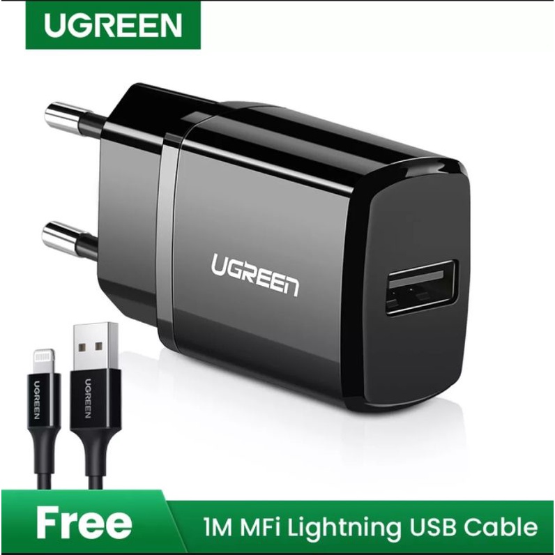 Ugreen Charger 2.1A 10Watt for IPhone 13 12 11 8 7 6 X XR XS With Usb Lightning Mfi Certified