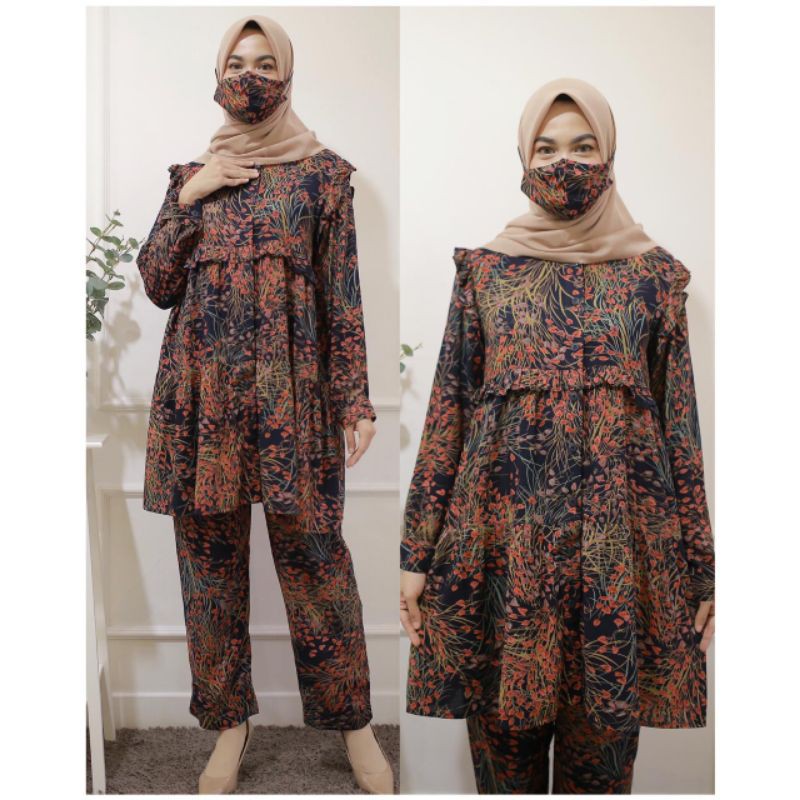 setelan celana tunik original by disiko exclusive