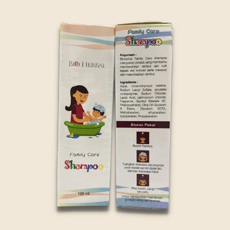 Sampo Kutu Anak Bio Herbal Family Care Shampoo Mengatasi Masalah Kutu 100ml Original BPOM