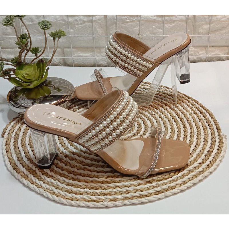 Sandal Purple Y024 - Sepatu Wanita Heels - Heels Shoes Purple