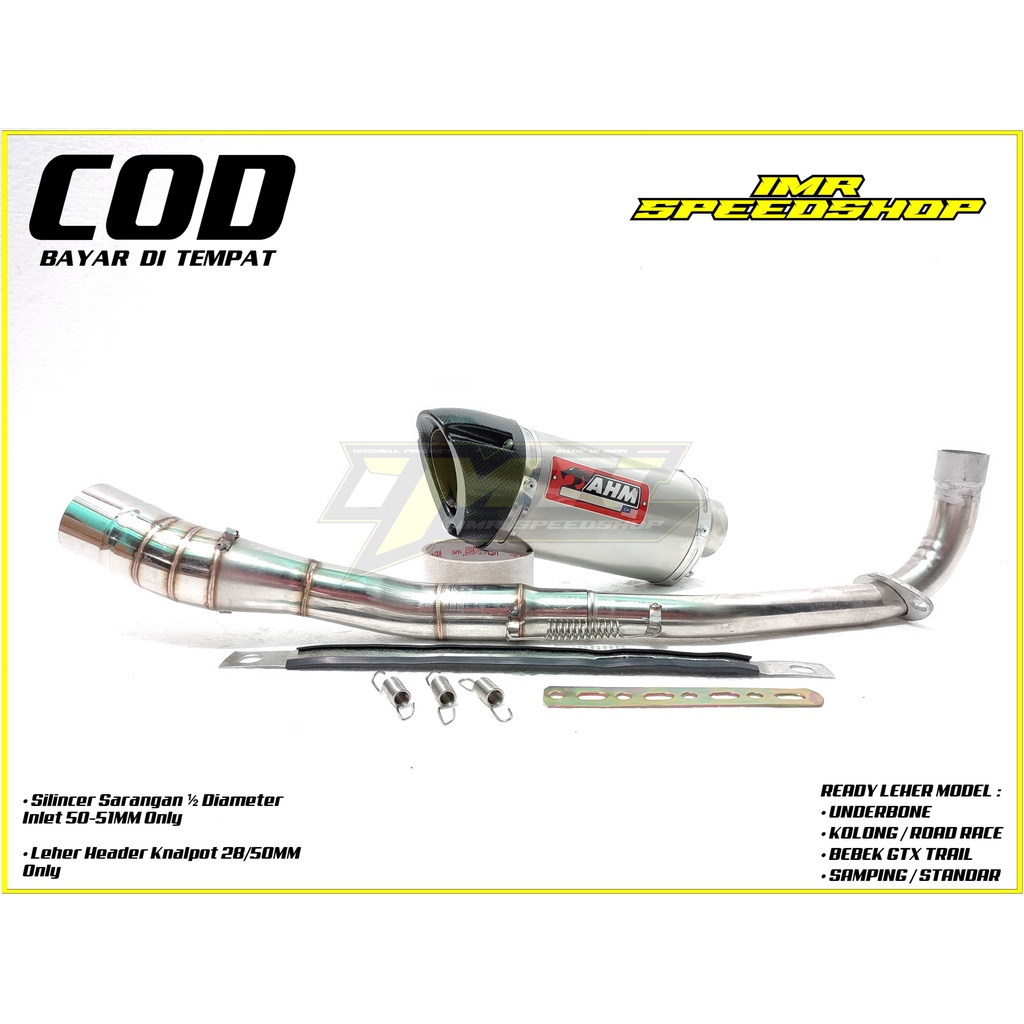 Knalpot AHM MALAYSIA Jupiter Z /Z1 /Vega R /ZR /Supra fit /Supra x 125 /Revo /Blade /kharisma /Astre
