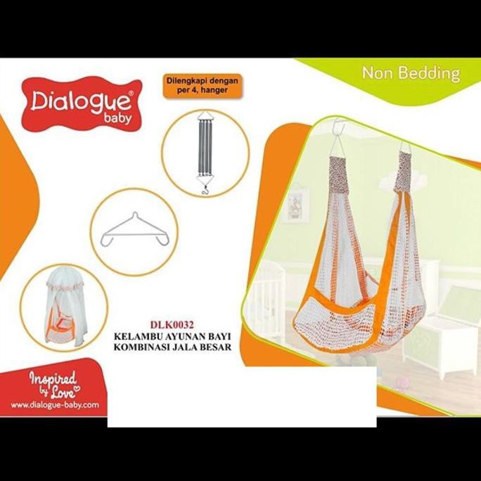 Termurah Dialogue Baby Dlk 0032 Kelambu Ayunan Jala Besar - Orange