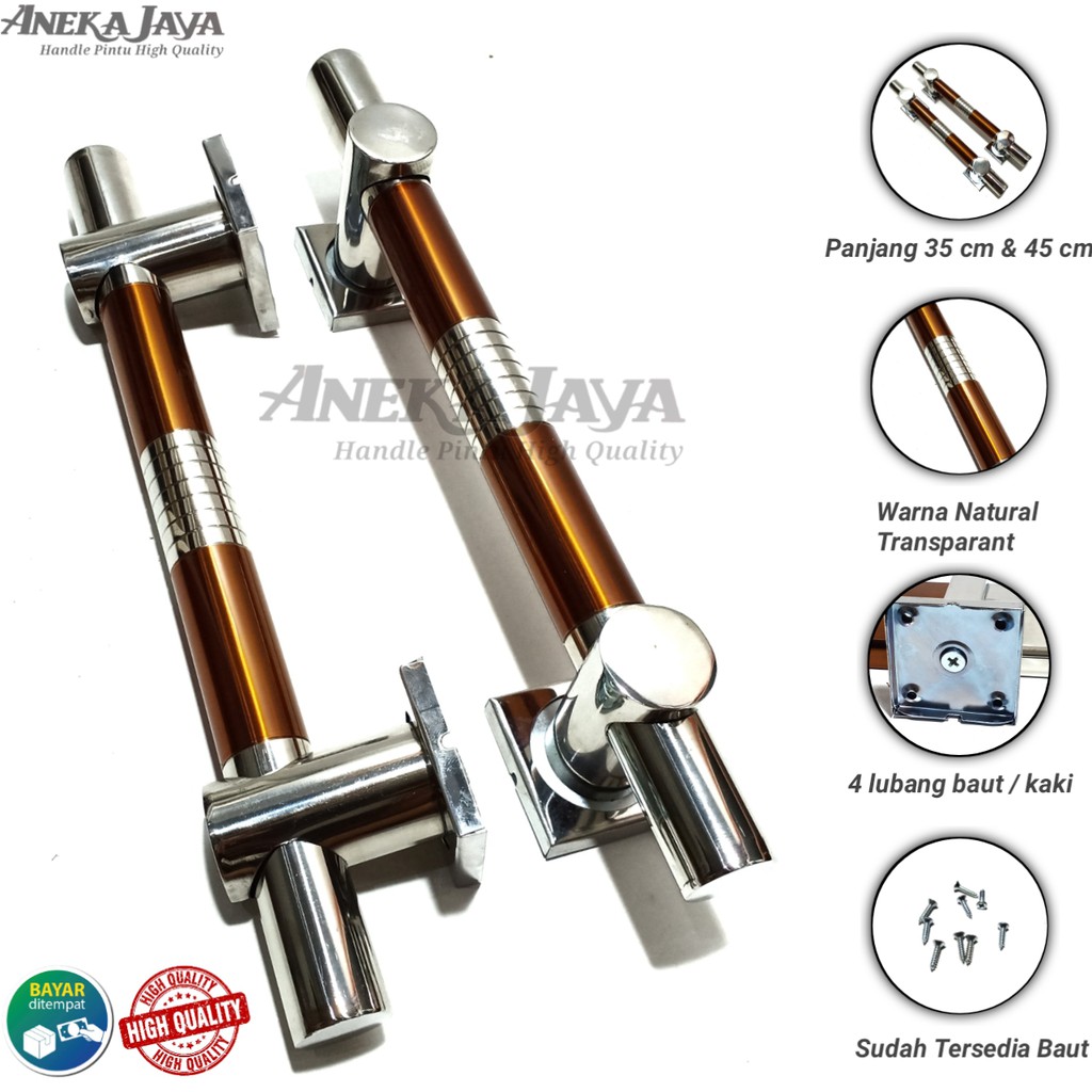 Satu set handle kunci pintu rumah 33 cm 45 cm minimalis tarikan pintu stainless gagang pintu terbaru