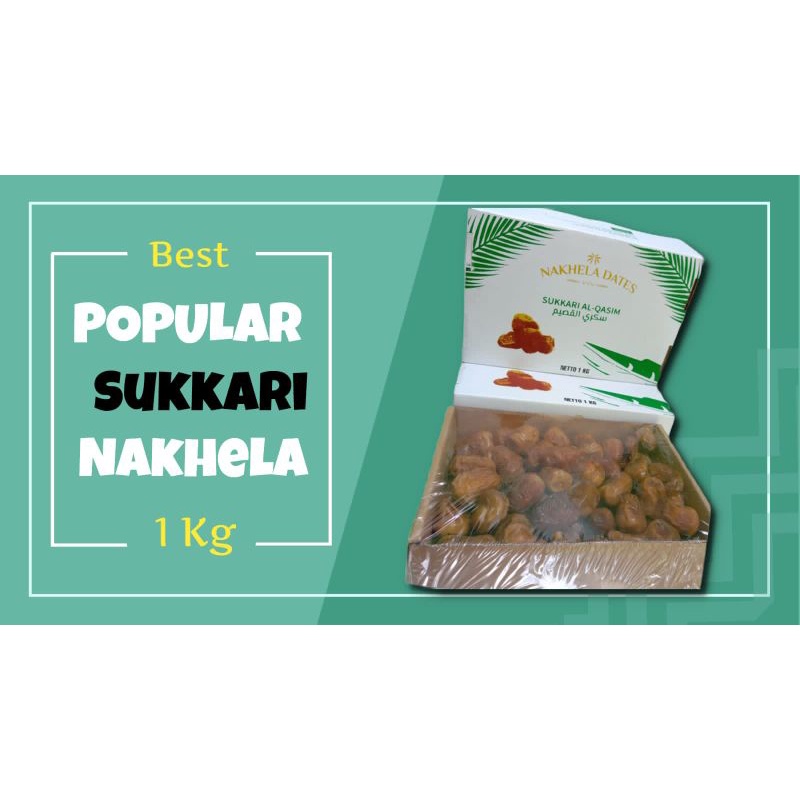 

Kurma SUKKARI AL-QASIM Nakhela Dates 1 Kg 73.000