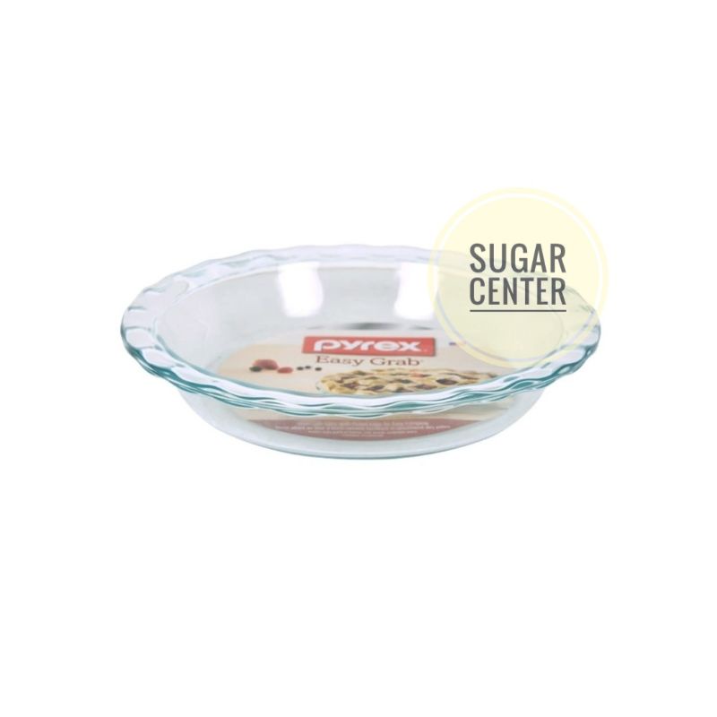 Pyrex Easy Grab Piring Saji Pie 24cm/Piring Pie Kaca Berkualitas/Piring Pie Tahan Panas