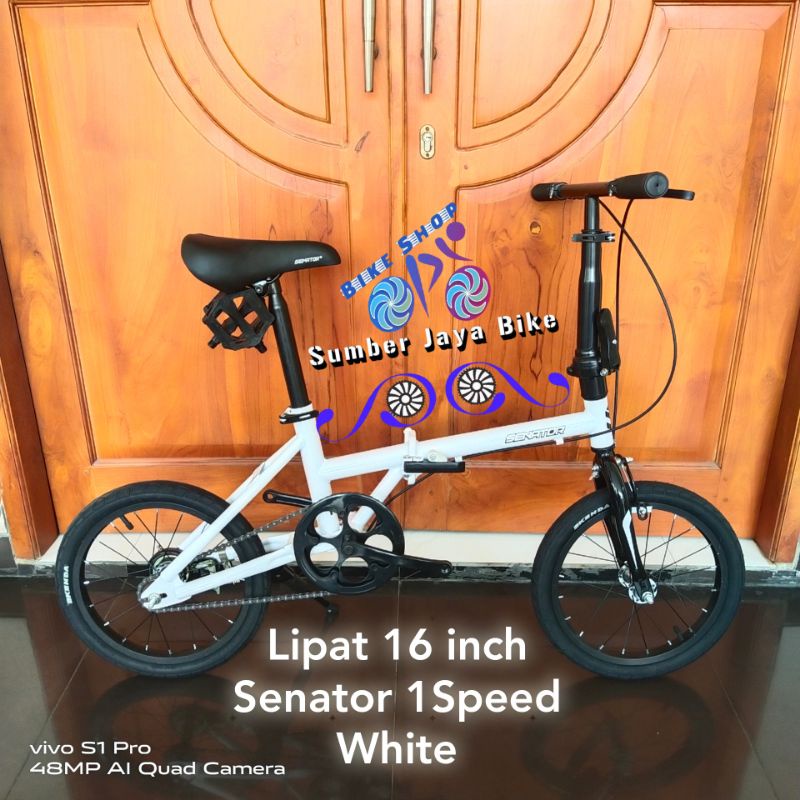 Sepeda Lipat 16 inch Senator 1Speed