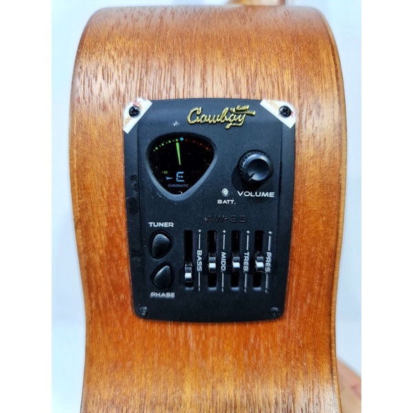Gitar Akustik Elektrik Merk Cowboy Original Tipe GW-2 NS Equalizer Tuner Cowboy Ukuran 3/4 Eq Listrik Jakarta Murah