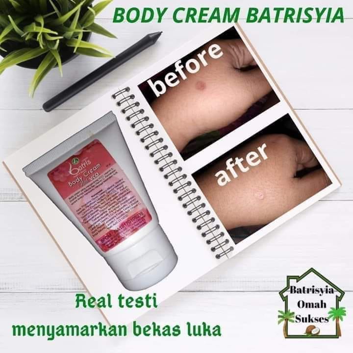 Body Cream Batrisyia Herbal Mini Tube, Nutrisi Kulit Premium