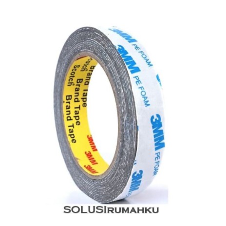 

3M Taiwan PE Foam Double Tape Busa 22 mm / Dobel Tape 3M PUTIH BIRU