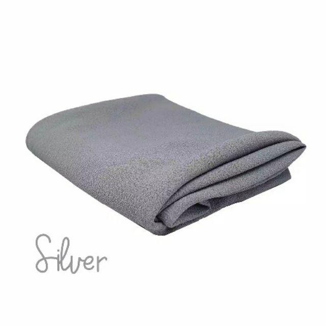 (200cmx75cm) Jilbab pashmina jumbo diamond premium / pashmina syari diamond / jilbab cantik panjang-silver