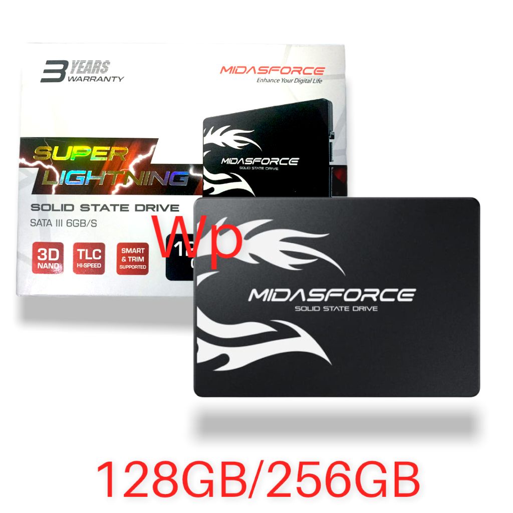 SSD Midasforce 128GB 256GB Super Lightning SATA 3 6GB/s 2.5 inch