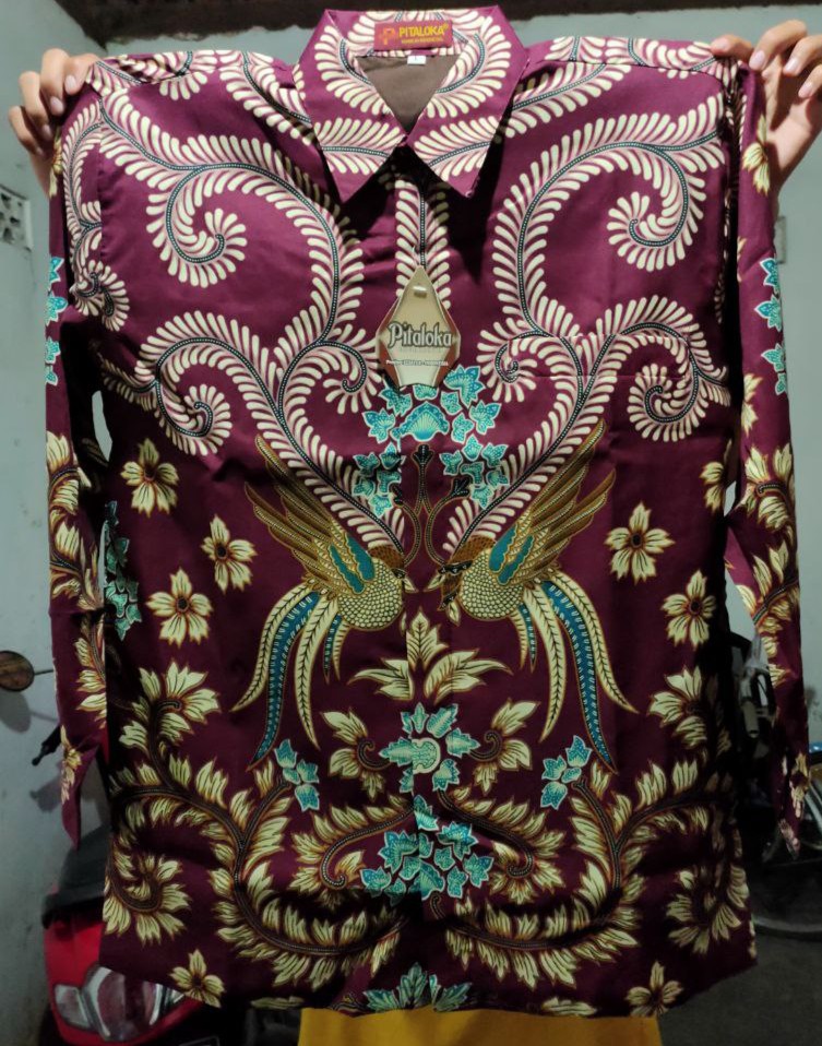 Kemeja Batik Semi Sutra Sanwoz Puring Istimewa