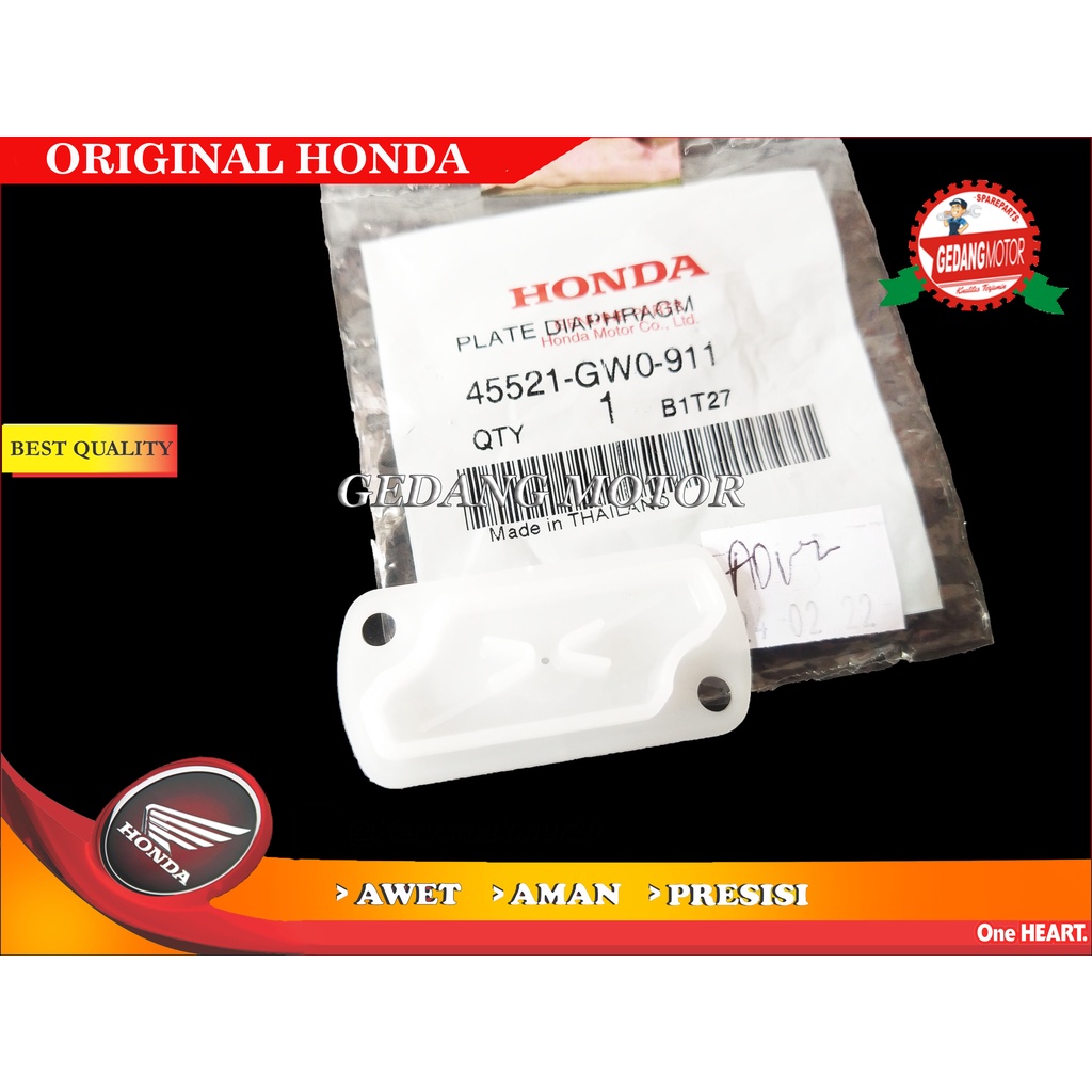 PLATE DIAPHRAGM TUTUP MINYAK REM PUTIH BEAT CBR 150R MATIC BEBEK ORI