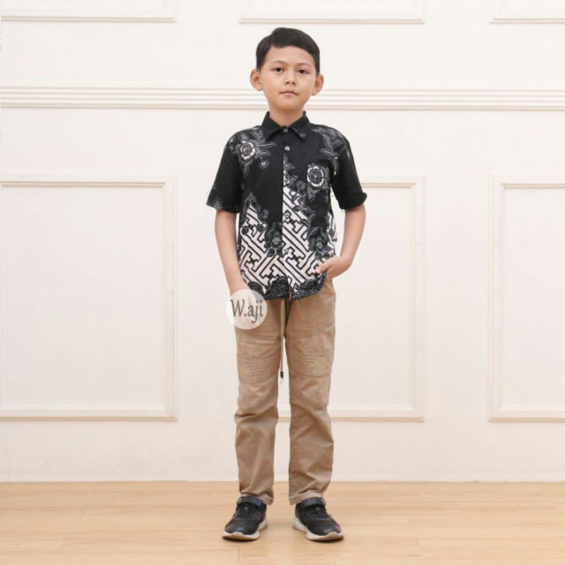 KEMEJA BATIK ANAK LENGAN PENDEK BAJU BATIK KEREN