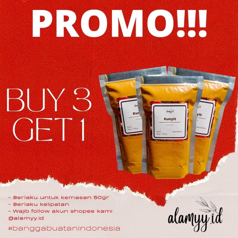 

Kunyit Kunir Bubuk Jamu Kunyit Original Bumbu Dapur Masakan Tabur Turmeric Powder