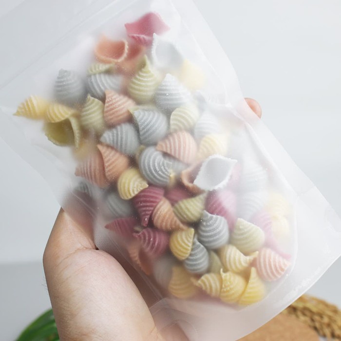 

pasta-aneka- conchiglie rainbow 100gr - wheat & water -aneka-pasta.