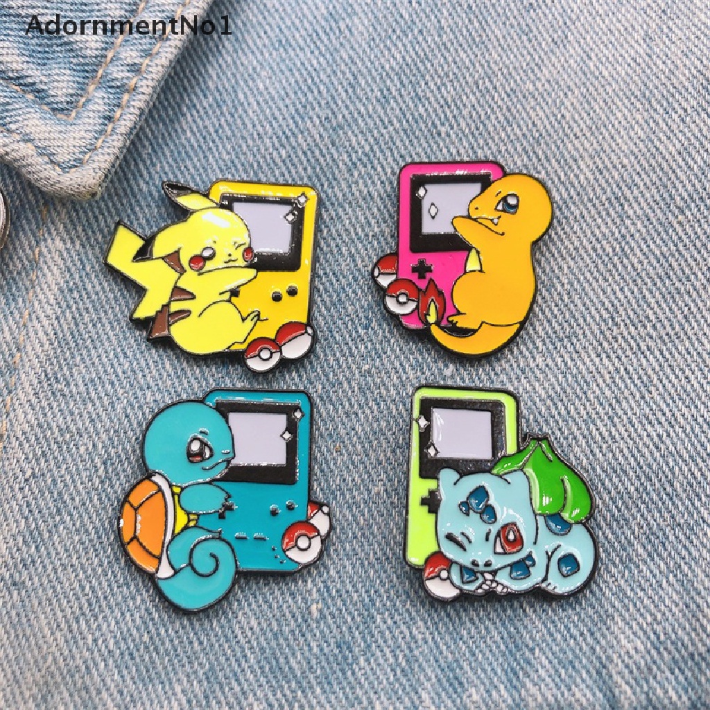 (AdornmentNo1) Bros / Pin Motif Kartun Pikachu / Konsol Game Jepang Untuk Aksesoris Wanita