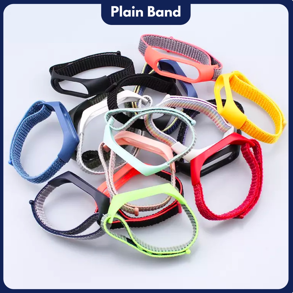 Nilon Strap untuk Ml band 3 4 5 6  Nylon Tali XlAOMl Ml Band 5 Band 6 Band 3 Band 4