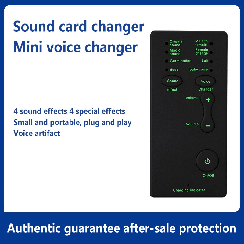 {LUCKID}7 Different Sound Changes Voice Changer Device For Computer/Laptop/Tablets