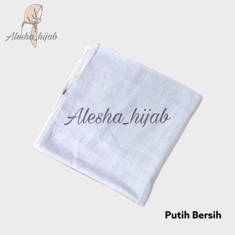 Segi Empat Paris | Jilbab Paris | Hijab Paris | Kerudung Paris Polos Premium-Putih Bersih