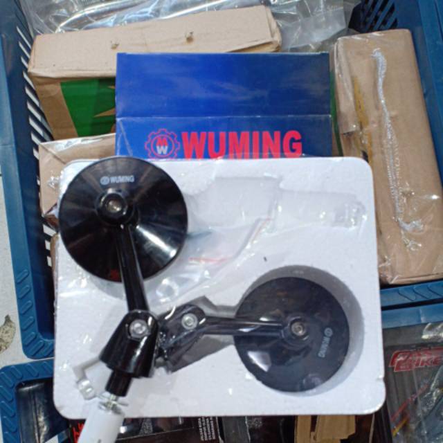 kaca spion jalu stang bulat honda yamaha suzuki kawasaki w 175 vespa matic nmax pcx vario beat aerox