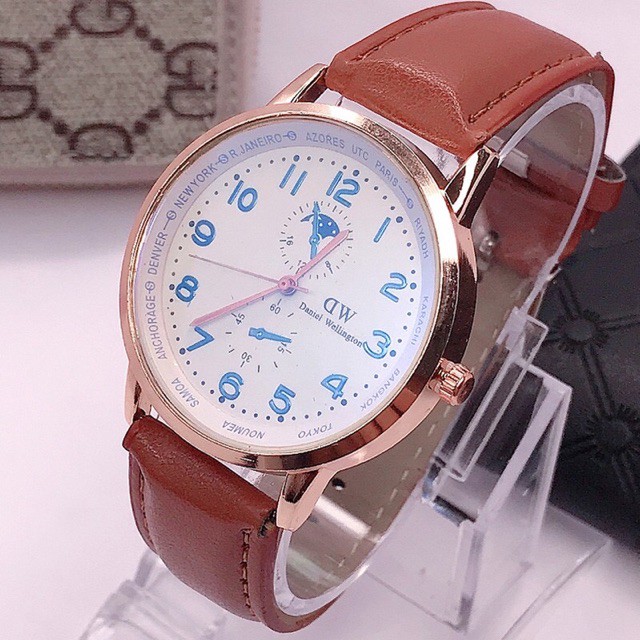 ✅[COD] Jam Tangan Couple Kulit Bahan Pria Wantia Watch C10