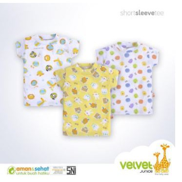 Velvet Junior Kaos Oblong Tipis S M L (3-12 bulan)