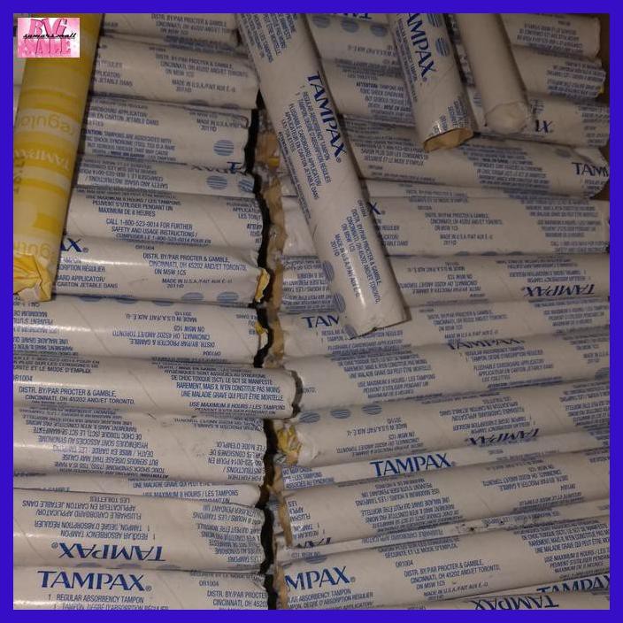 LEMENSUP- TAMPON REGULAR TAMPAX MADE IN USA SOFTEX MODERN IMPORT BARANG LELANGAN -ASLI.