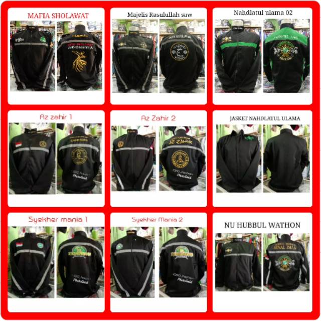 JAKET SYEKHER MANIA / AZ ZAHIR MANIA /MAFIA SHOLAWAT /NAHDLATUL ULAMA/MAJLIS ROSULULLOH