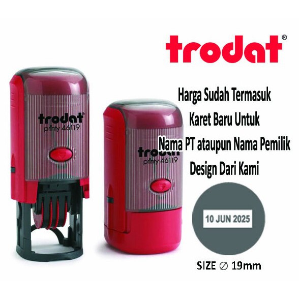 

Stempel Trodat tanggalan Bulat