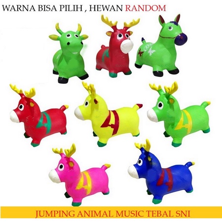 Jumping Animal Mainan Kuda Kudaan Karet