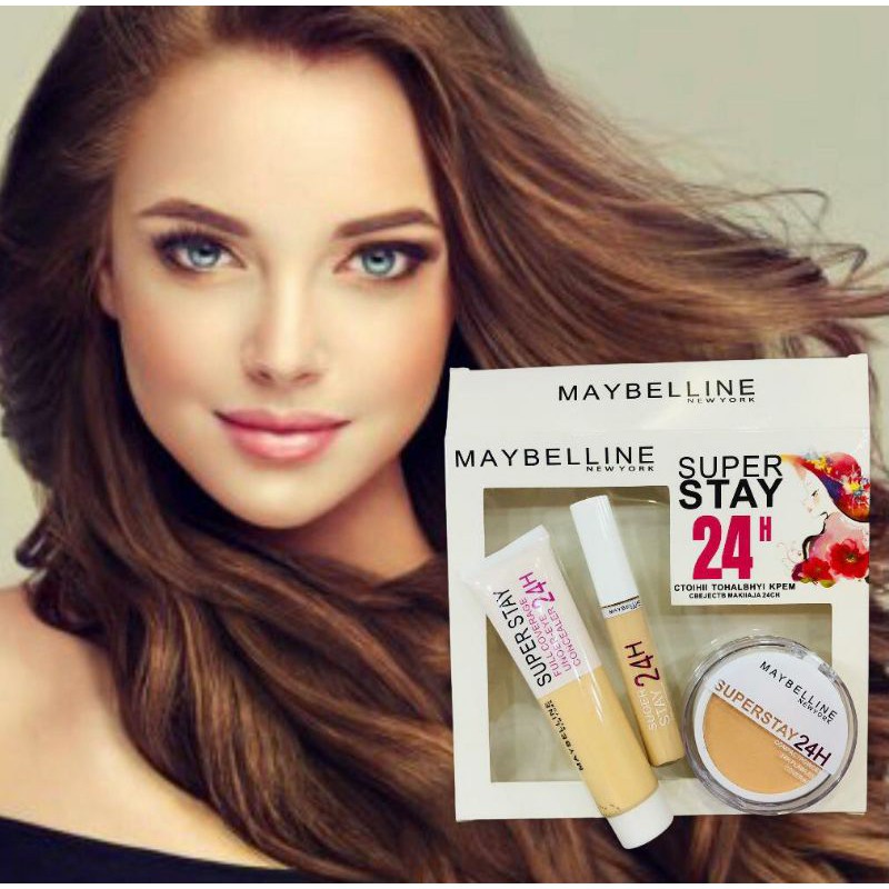 Maybelline SuperStay 24 Set 3in1 Box Putih