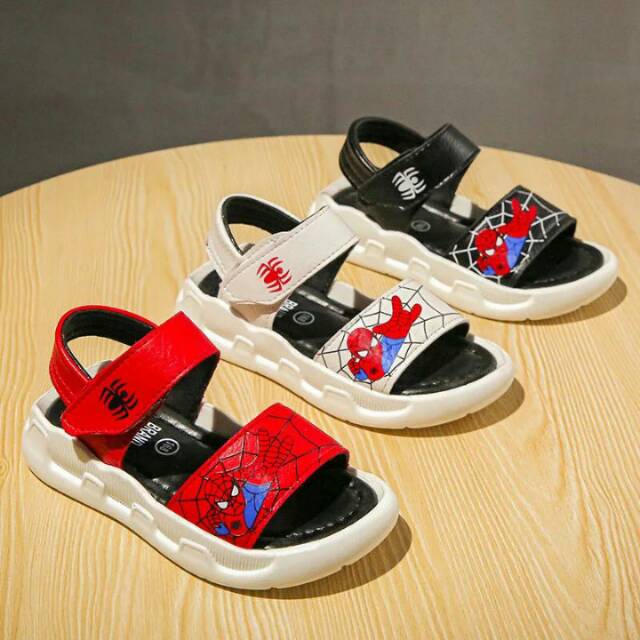 SEPATU SANDAL  ANAK  SPIDERMAN ATTACK IMPORT  SZ 21 25 