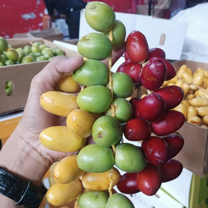 

TERLARIS Kurma Muda Barhee Fresh Mentah / Bukan Frozen / Manis Mengkel / 500gr/KURMA 1KG/KURMA BARARI/KURMA RUTHOB/KURMA BAM/KURMA PALM FRUIT/KURMA TANGKAI/KURMA AZWA/KURMA SUKKARI/KURMA SAFAWI/KURMA TUNISIA/KURMA MUDA KUNING/KURMA MUDA HIJAU/KURMA