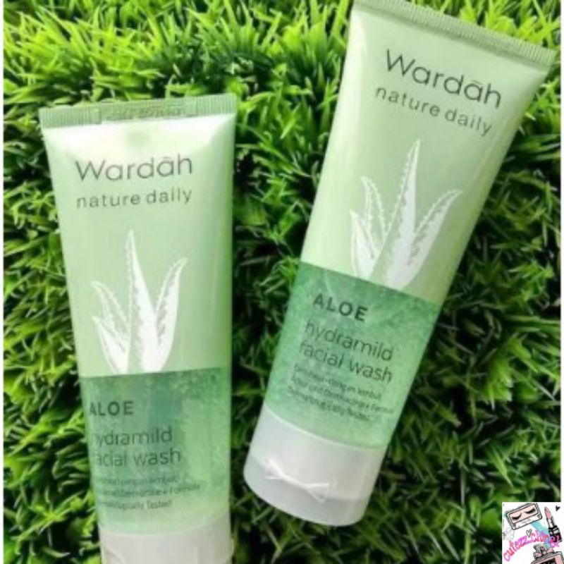 ☃Cutezz_Ching1☃Wardah Nature Daily Aloe Hydramild Facial Wash 100ml