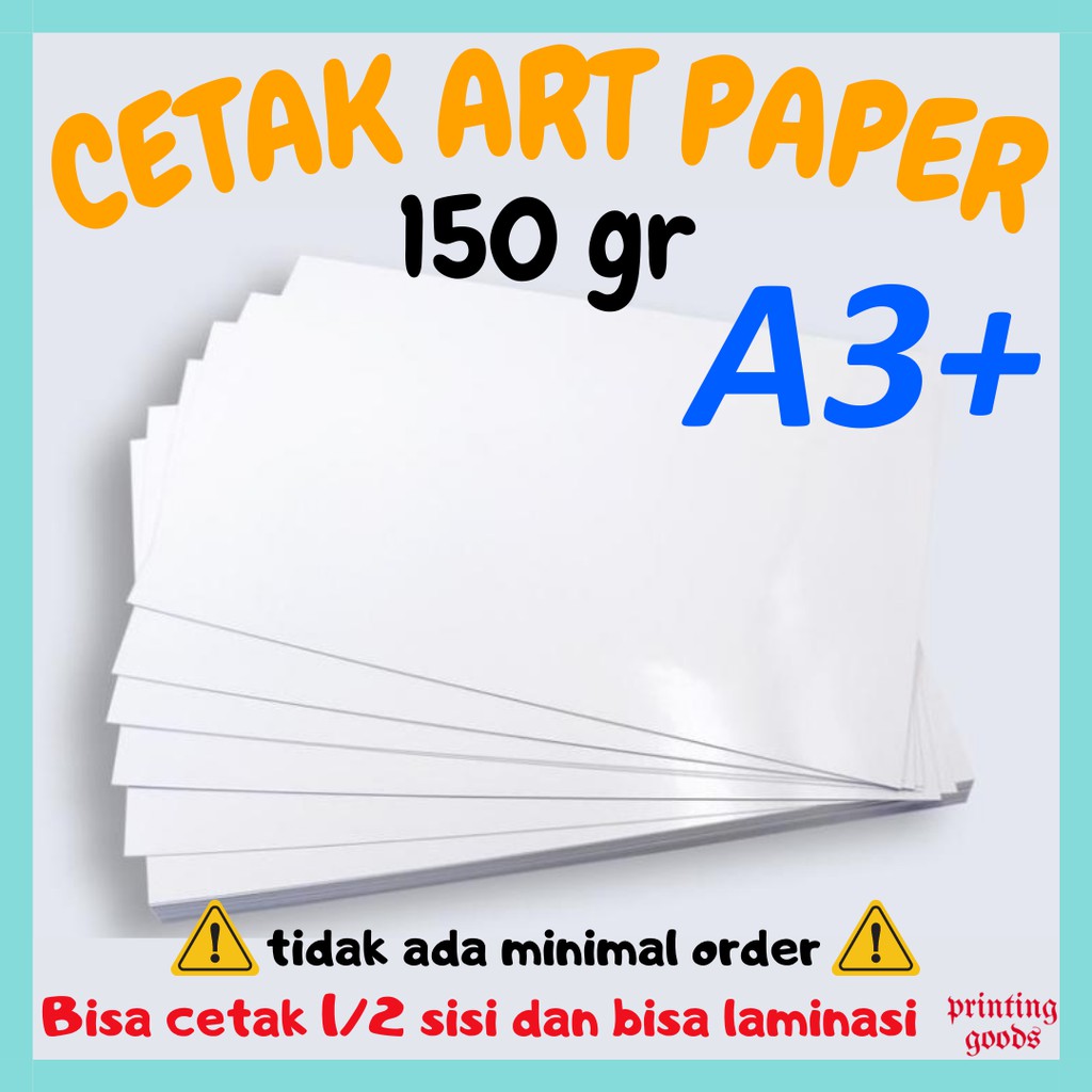 

CETAK ART PAPER 150g A3+ / AP 150 gram