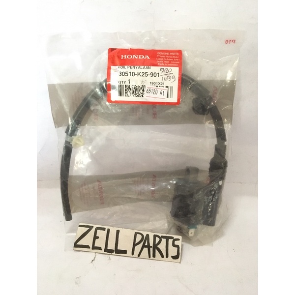 coil koil pengapian penyalaan honda beat fi injeksi ori asli ahm 30510-k25-901