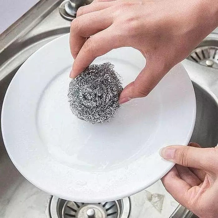 SABUT kawat CUCI PIRING 40gr gosokan panci Stainless steel TERMURAH